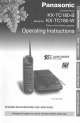 Panasonic KX-TC180-B Operating Instructions Manual