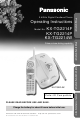 Panasonic KX-TG2214F Operating Instructions Manual
