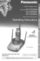 Panasonic KX-TG2550 User Manual