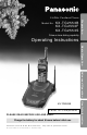 Panasonic KX-TG2553 Operating Instructions Manual