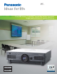 Panasonic DLP PT-D4000U Brochure & Specs