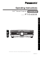 Panasonic PT-D4000E Operating Instructions Manual