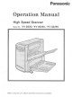 Panasonic KV-SS25 Operation Manual