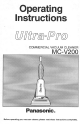 Panasonic Ultra-Pro MC-V200 Operating Instructions Manual