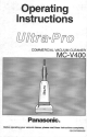 Panasonic Ultra-Pro MC-V400 Operating Instructions Manual