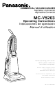 Panasonic MC-V5203 Operating Instructions Manual