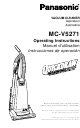 Panasonic MCV5271-MULT - UPRIGHT VACUUM PLAT Operating Instructions Manual