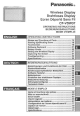 Panasonic CFVDW07M - COMPUTER WIRELESS DISPLAY User Manual