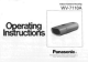 Panasonic WV-7110A Operating Instructions Manual