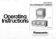 Panasonic WV-BM500 Operating Instructions Manual