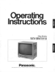 Panasonic WV-BM1910 Operating Instructions Manual