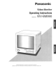 Panasonic WV-BM990 Operating Instructions Manual