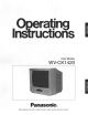 Panasonic WV-CK1420A Operating Instructions Manual
