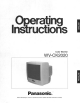 Panasonic WV-CK2020 Operating Instructions Manual