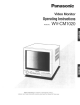 Panasonic WV-CM1020 Operating Instructions Manual