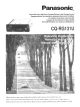 Panasonic CQ-RG131U Operating Instructions Manual