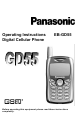 Panasonic EB-GD55 Operating Instructions Manual