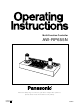 Panasonic AW-RP655N Operating Instructions Manual