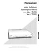 Panasonic WJ-FS309 Operating Instructions Manual