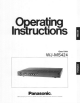 Panasonic WJ-MS424 Operating Instructions Manual