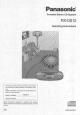 Panasonic RX-DS12 Operating Instructions Manual