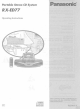 Panasonic RX-ED77 Operating Instructions Manual
