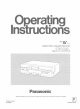 Panasonic AG-DV1000P Operating Instructions Manual