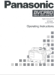 Panasonic AJ-D700 Operating Instructions Manual