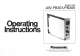 Panasonic AW-PB301 Operating Instructions Manual
