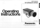 Panasonic WV-BP550 Operating Instructions Manual