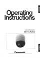 Panasonic WV-CF254 Operating Instructions Manual