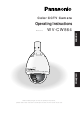 Panasonic WV-CW864A Operating Instructions Manual