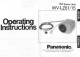 Panasonic WV-LZ15 Operating Instructions Manual