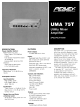 Peavey UMA 75T Specifications