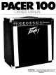 Peavey Pacer 100 Owner's Manual