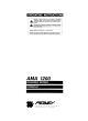 Peavey AMA 1200 Operating Instructions Manual