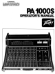Peavey PA 1000S Operator's Manual