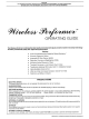 Peavey Wireless Performer User Manual