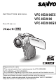 Sanyo VPC-HD2000ABK Instruction Manual