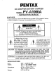 Pentax PV-A1000A Instruction Manual