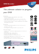 Philips DVDR80 Specifications