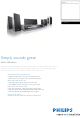 Philips HTS3154 Specifications