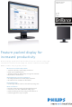 Philips Brilliance 170S9FB Specification Sheet