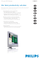 Philips 190B5CS Specification Sheet