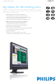 Philips 190B6CB Specification Sheet