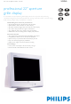 Philips 202P40 Specification Sheet