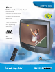 Philips Magnavox 25TR19C Specification Sheet