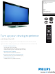 Philips 52PFL7422D Specification Sheet