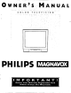 Philips/Magnavox MX3297B Owner's Manual