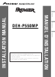 Pioneer DEH-P550MP Installation Manual